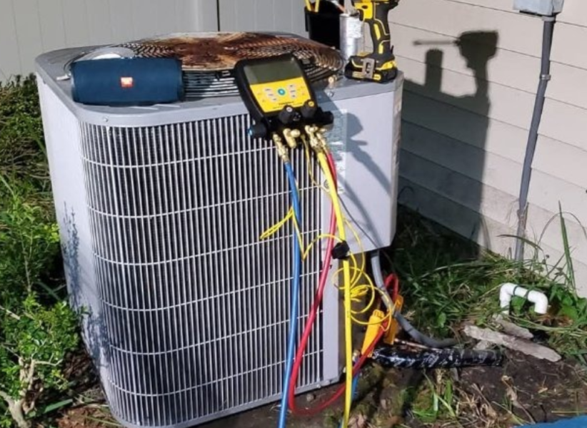Residential AC unit diagnostic check