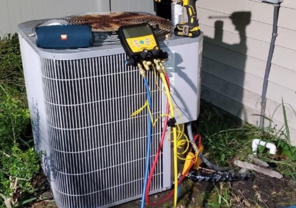 Residential AC unit diagnostic check